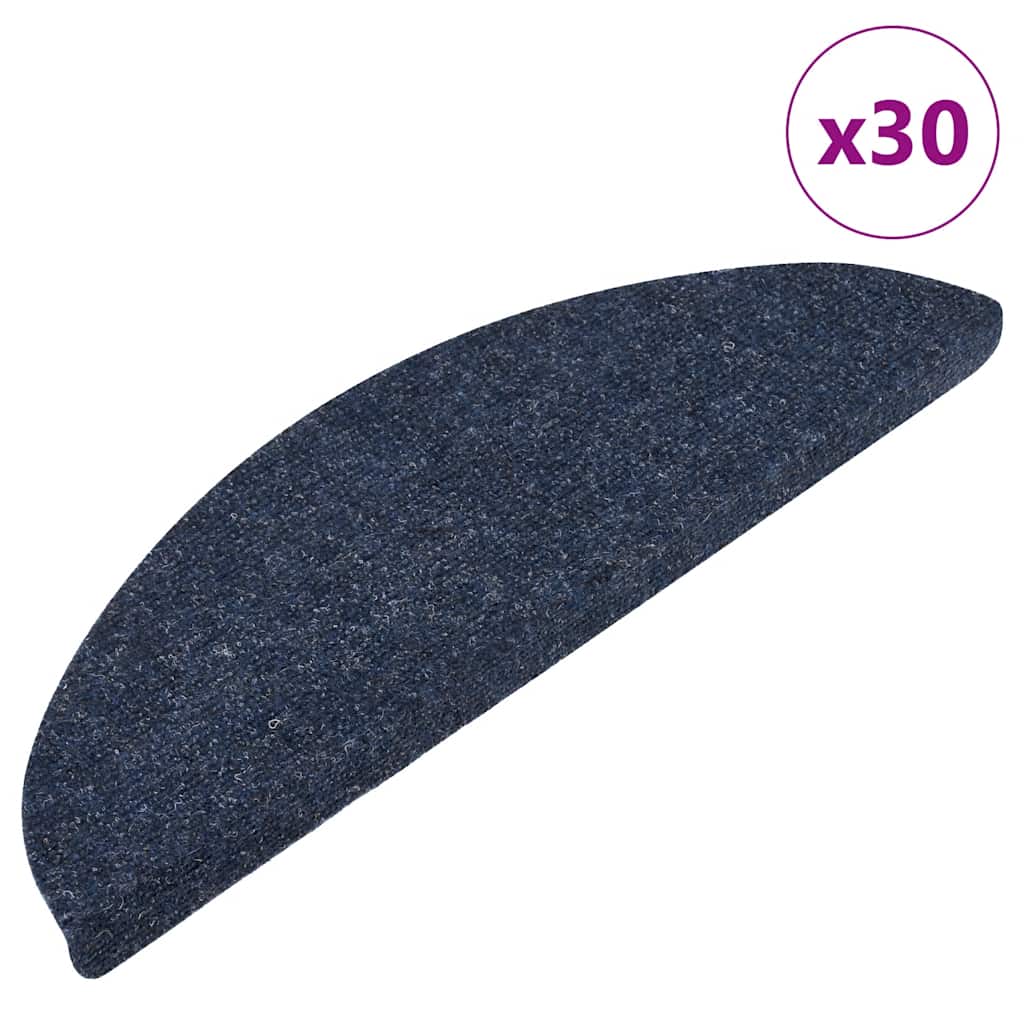 Selvklebende Trappematter 30 Stk Blå 56X17X3 Cm