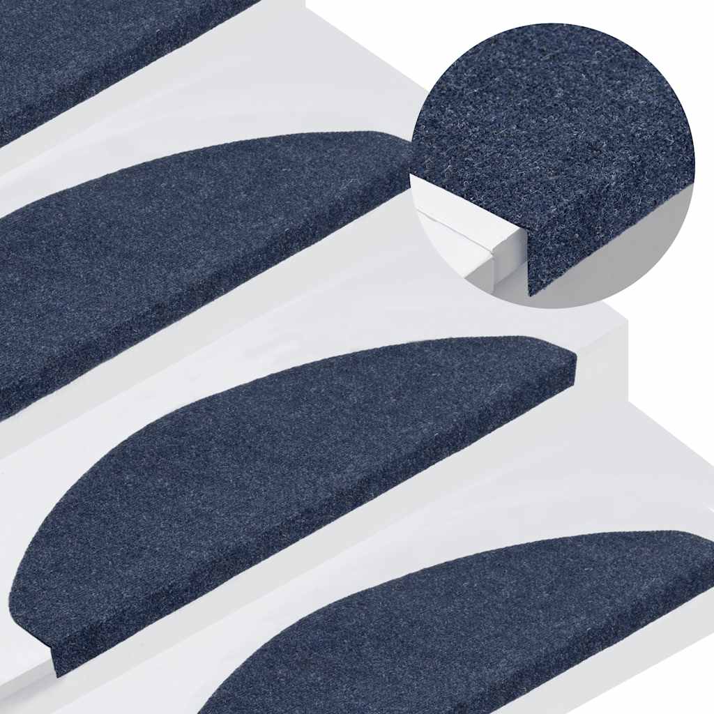 Selvklebende Trappematter 30 Stk Blå 65X22,5X3,5 Cm