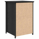Nattbordskap Svart Eik 40 X 36 X 60 Cm Massiv Reclaim Tre