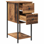 Nattbordskap Gammelt Tre 32 X 42 X 70 Cm Konstruert Tre