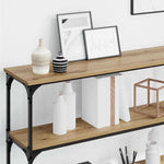 Konsollbord Artisan Eik 200 X 29 X 75 Cm Ingeniørtre Og Metall