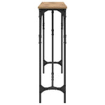 Konsollbord Artisan Eik 140 X 23 X 75 Cm Ingeniørtre Og Metall