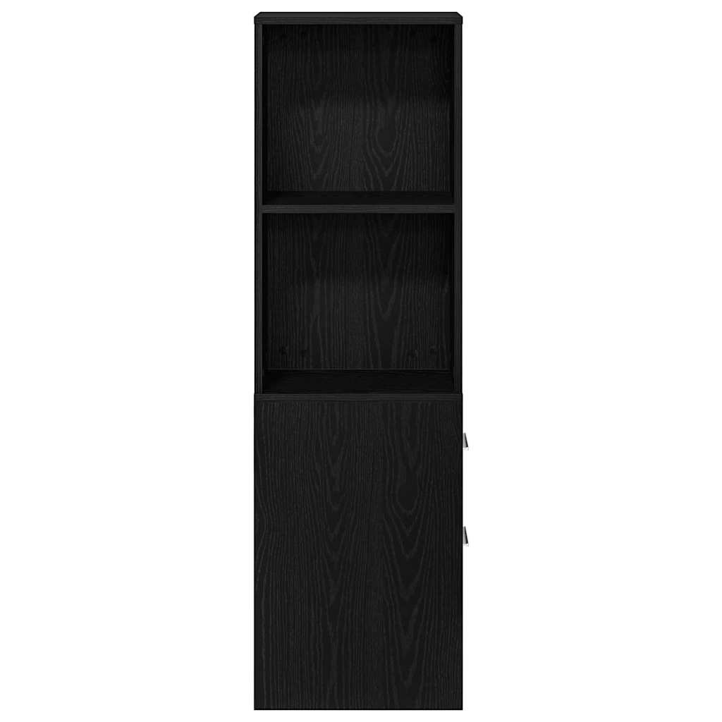 Baderomsinnredningssett Veggmontert Svart Eik 22 X 41 X 135 Cm
