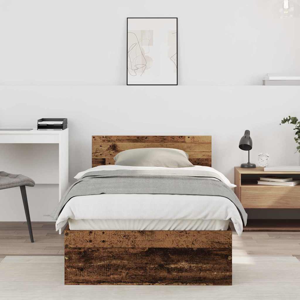 Sengestamme Gammelt Tre 75 X 190 Cm Konstruert Tre