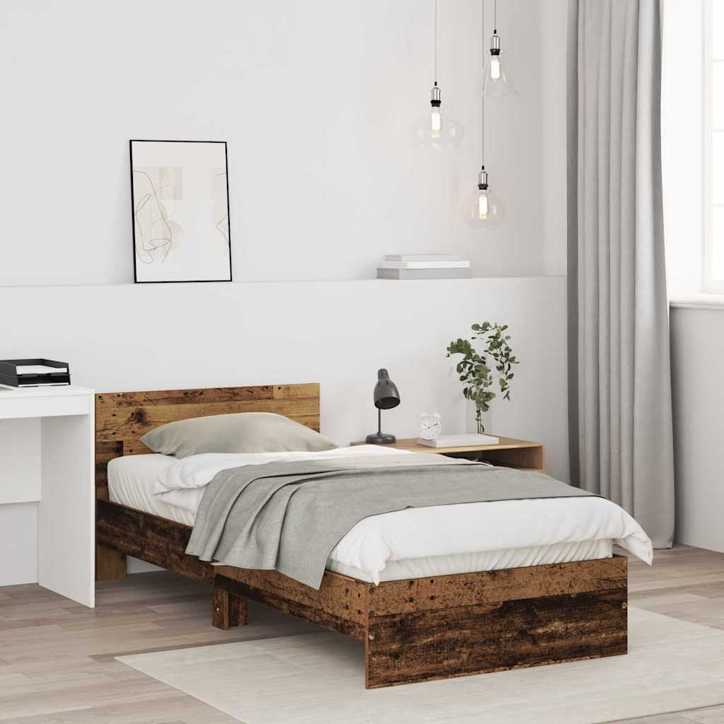 Sengestamme Gammelt Tre 75 X 190 Cm Konstruert Tre