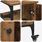 Kjøkkenvogn Gammelt Tre 87,5 X 38,5 X 84,5 Cm Konstruert Tre