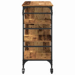 Kjøkkenvogn Gammelt Tre 87,5 X 38,5 X 84,5 Cm Konstruert Tre