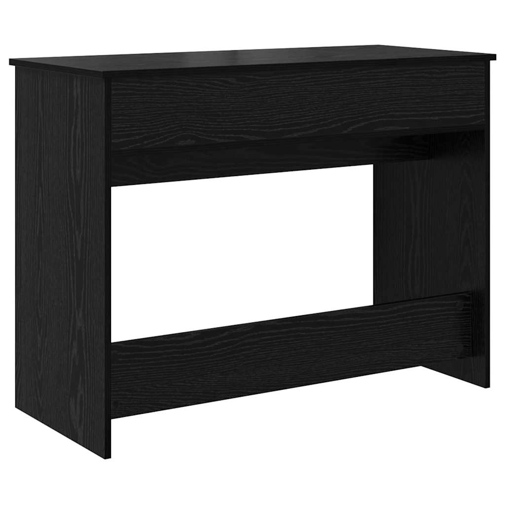 Kosmetikkbord Med Skuff Med Lagring Svart Eik 100 X 45 X 76 Cm