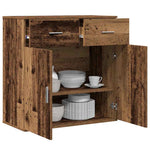 Serviesskap Gammelt Tre 78 X 38 X 80 Cm Konstruert Tre