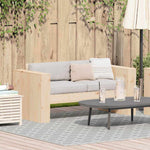 Hagemøbelsofa Naturlig 134 X 60 X 62 Cm Massiv Furu
