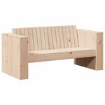 Hagemøbelsofa Naturlig 134 X 60 X 62 Cm Massiv Furu