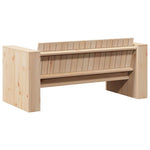 Hagemøbelsofa Naturlig 134 X 60 X 62 Cm Massiv Furu