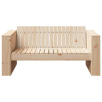 Hagemøbelsofa Naturlig 134 X 60 X 62 Cm Massiv Furu
