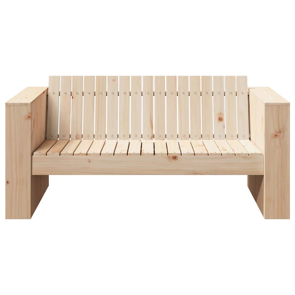 Hagemøbelsofa Naturlig 134 X 60 X 62 Cm Massiv Furu