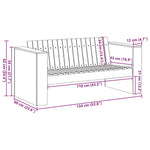 Hagemøbelsofa Grønn 134 X 60 X 62 Cm Massiv Furu