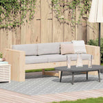 Hagemøbelsofa Naturlig 185,5 X 60 X 62 Cm Massiv Furu
