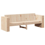 Hagemøbelsofa Naturlig 185,5 X 60 X 62 Cm Massiv Furu