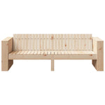 Hagemøbelsofa Naturlig 185,5 X 60 X 62 Cm Massiv Furu
