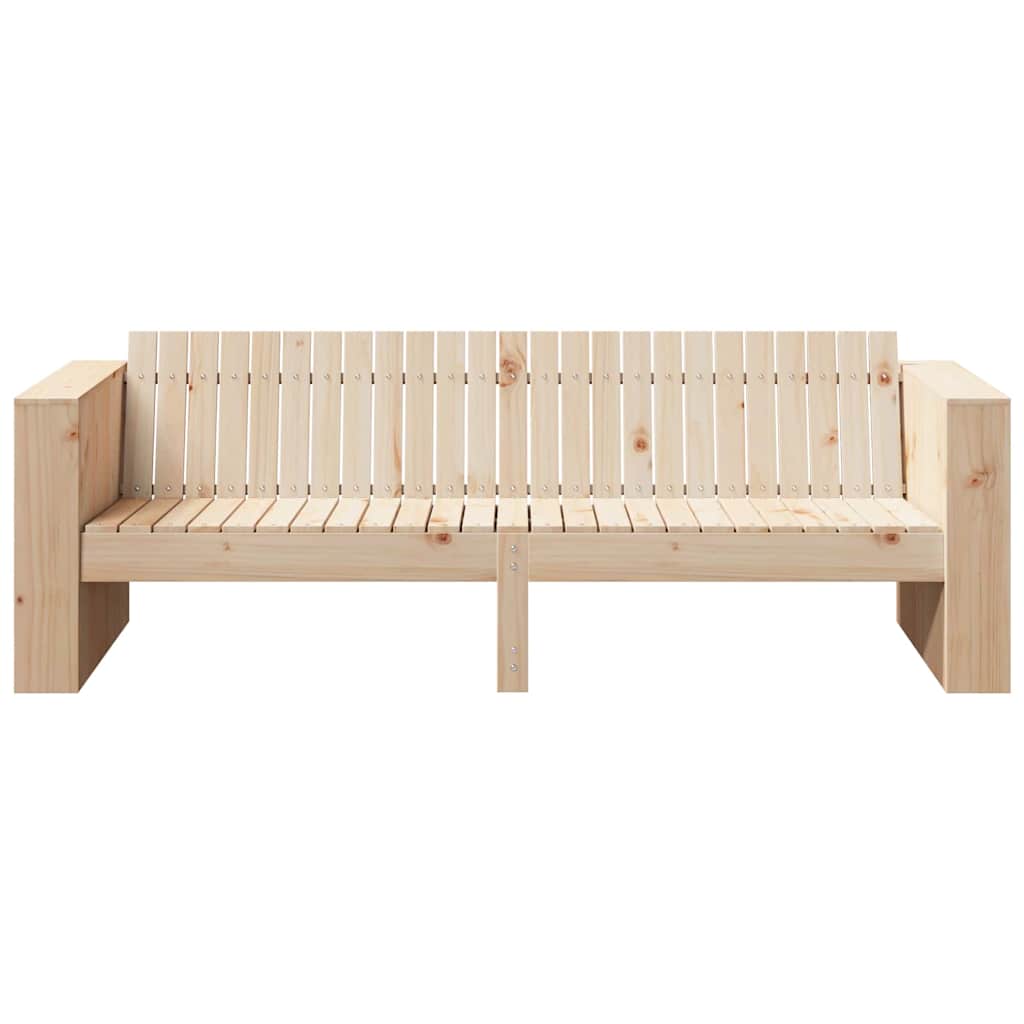 Hagemøbelsofa Naturlig 185,5 X 60 X 62 Cm Massiv Furu