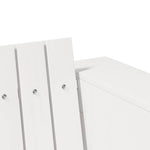 Hagemøbelsofa Hvit 185,5 X 60 X 62 Cm Massiv Furu