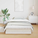 Gulvbedramme Hvit 100 X 220 Cm Massiv Furu
