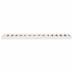 Gulvbedramme Hvit 100 X 220 Cm Massiv Furu