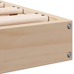 Gulvbedramme Naturlig 140 X 220 Cm Massivt Furutre