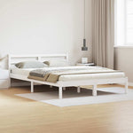 Sengestamme Hvit 225,5 X 145,5 X 69,5 Cm Massiv Furu