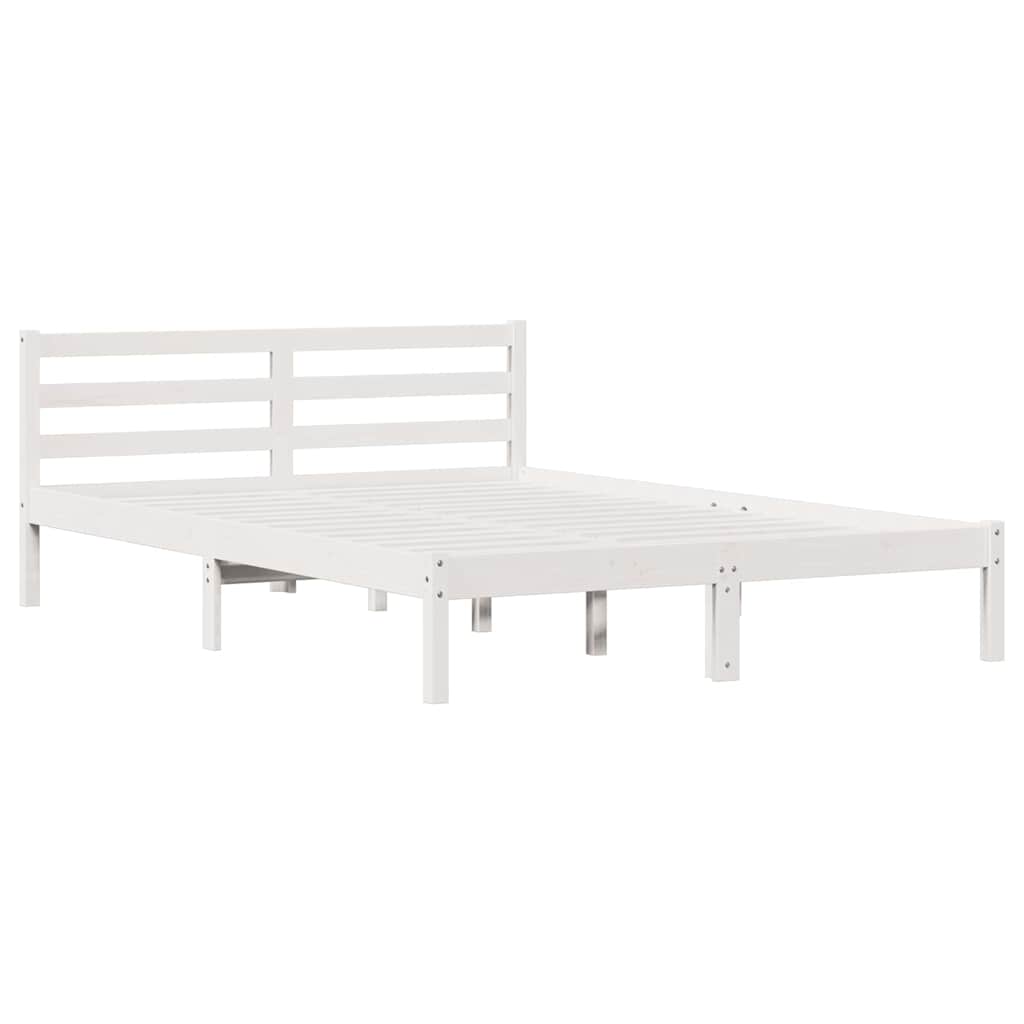 Sengestamme Hvit 225,5 X 145,5 X 69,5 Cm Massiv Furu