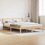Sengestamme Brun 225,5 X 165,5 X 69,5 Cm Massiv Furu