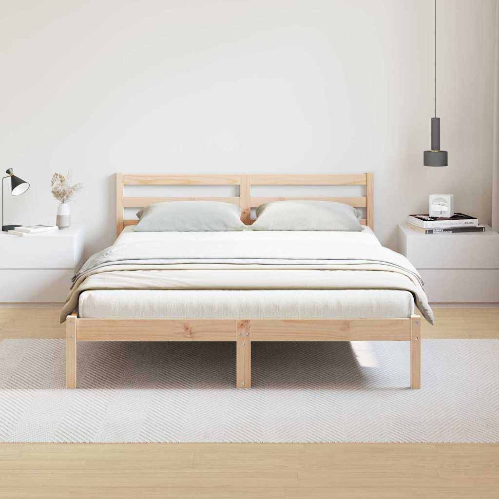 Sengestamme Brun 225,5 X 165,5 X 69,5 Cm Massiv Furu