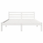 Sengestamme Hvit 225,5 X 165,5 X 69,5 Cm Massiv Furu