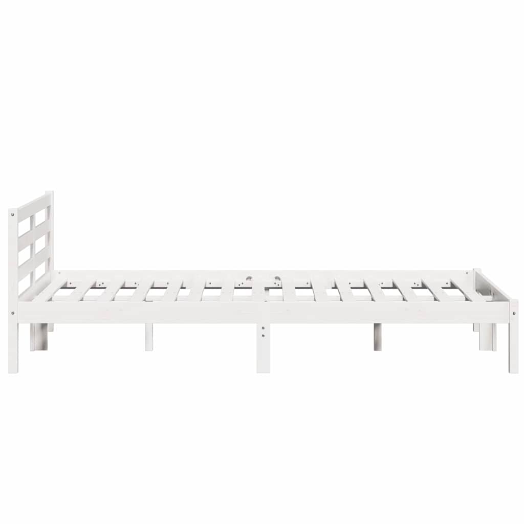 Sengestamme Hvit 225,5 X 165,5 X 69,5 Cm Massiv Furu