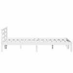 Sengestamme Hvit 225,5 X 165,5 X 69,5 Cm Massiv Furu