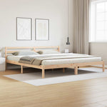 Sengestamme Brun 225,5 X 185,5 X 69,5 Cm Massiv Furu