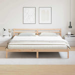 Sengestamme Brun 225,5 X 185,5 X 69,5 Cm Massiv Furu