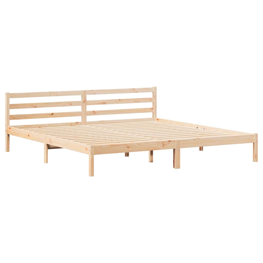 Sengestamme Brun 225,5 X 185,5 X 69,5 Cm Massiv Furu