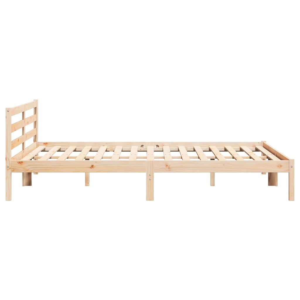 Sengestamme Brun 225,5 X 185,5 X 69,5 Cm Massiv Furu