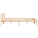 Sengestamme Brun 225,5 X 185,5 X 69,5 Cm Massiv Furu
