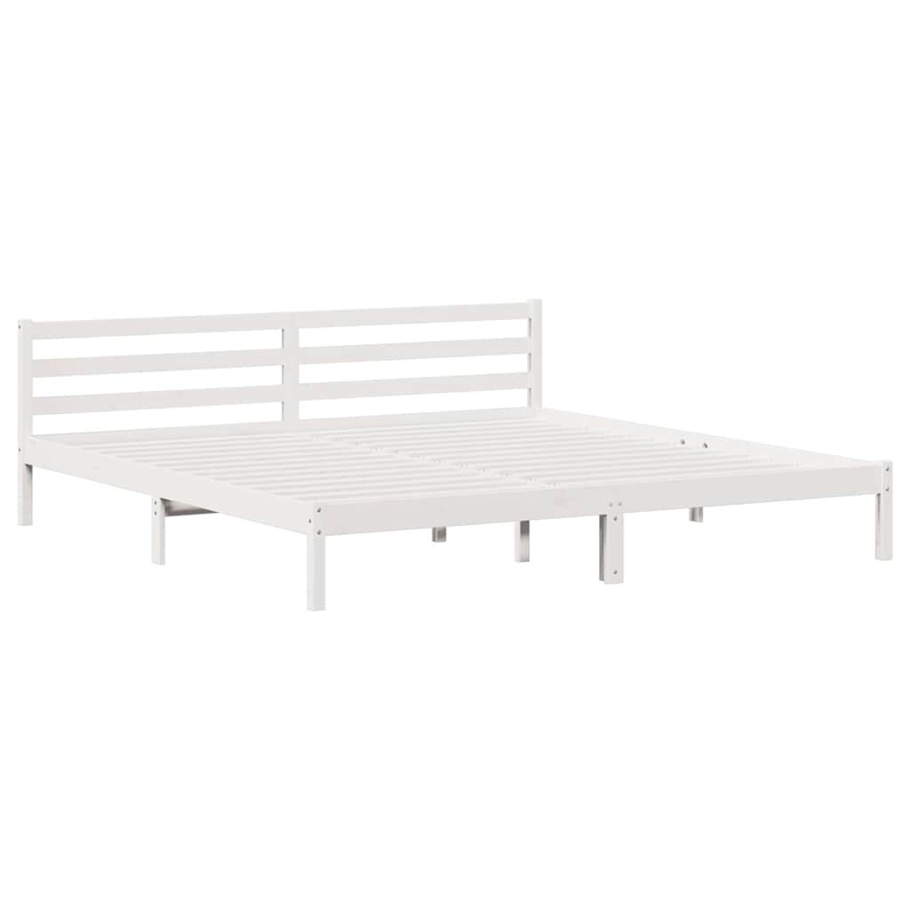 Sengestamme Hvit 225,5 X 185,5 X 69,5 Cm Massiv Furu