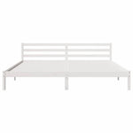Sengestamme Hvit 225,5 X 185,5 X 69,5 Cm Massiv Furu