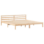Sengestamme Brun 225,5 X 205,5 X 69,5 Cm Massiv Furu