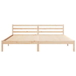 Sengestamme Brun 225,5 X 205,5 X 69,5 Cm Massiv Furu