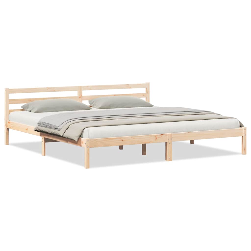 Sengestamme Brun 225,5 X 205,5 X 69,5 Cm Massiv Furu