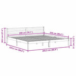 Sengestamme Brun 225,5 X 205,5 X 69,5 Cm Massiv Furu