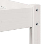 Sengeramme Med Hodegjerde Hvit 220 X 200 Cm Heltre Furu