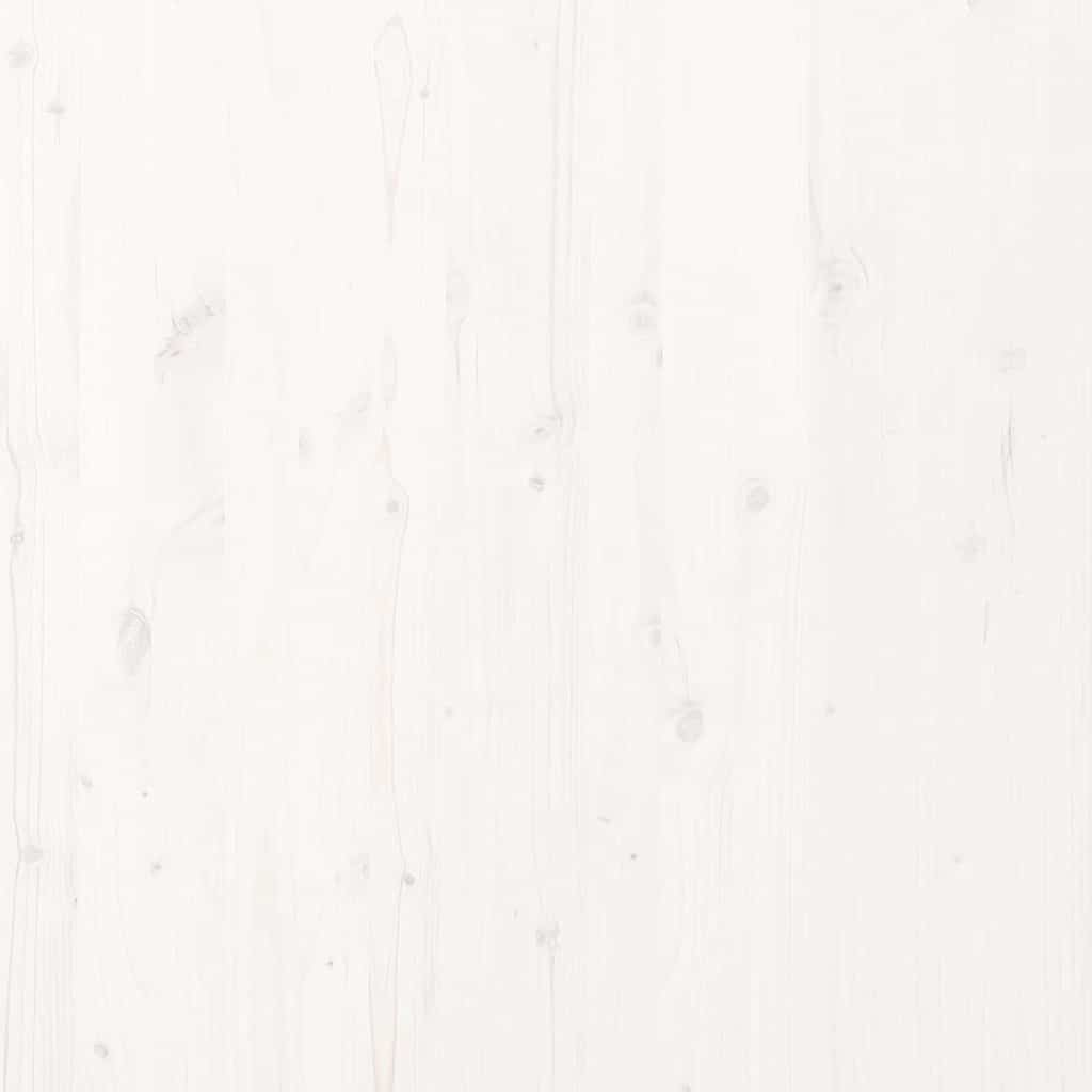 Sengeramme Med Hodegjerde Hvit 220 X 200 Cm Heltre Furu