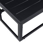 Utendørs Møbler Svart 70 X 70 X 32 Cm Metall