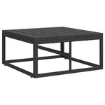 Utendørs Møbler Svart 70 X 70 X 32 Cm Metall