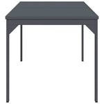 Terrassebord Antrasitt 180 X 80 X 74 Cm Pulverlakkert Stål